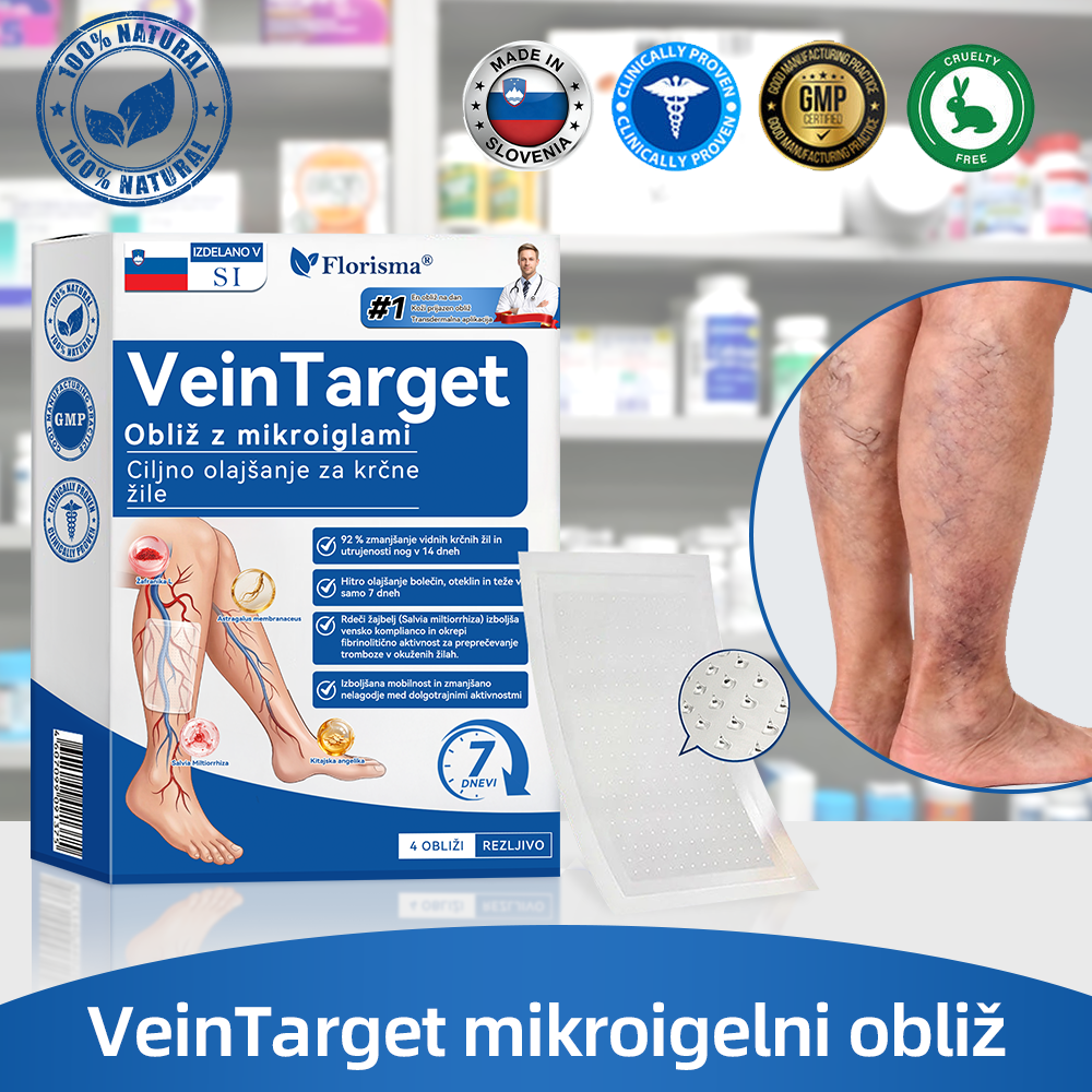 🛡️𝐅𝐥𝐨𝐫𝐢𝐬𝐦𝐚® 💕 Microneedle obliž klinične kakovosti z diosminom in hesperidinom — Napredna zeliščna formula, zasnovana za ciljno delovanje proti pajkastim in krčnim žilam ter za lajšanje občutka težkih in utrujenih nog. 👩‍⚕️