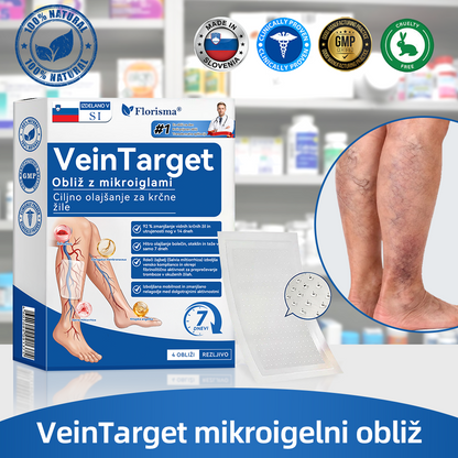 🛡️𝐅𝐥𝐨𝐫𝐢𝐬𝐦𝐚® 💕 Microneedle obliž klinične kakovosti z diosminom in hesperidinom — Napredna zeliščna formula, zasnovana za ciljno delovanje proti pajkastim in krčnim žilam ter za lajšanje občutka težkih in utrujenih nog. 👩‍⚕️