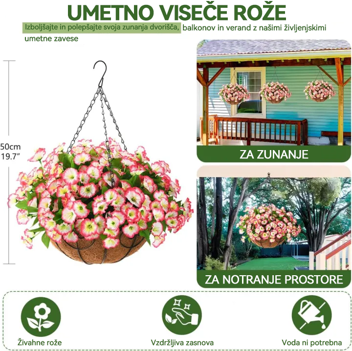 💐💐 Zimska omejena izdaja 2025 ✨ Umetne mačehe (petunije) z UV-simulacijo